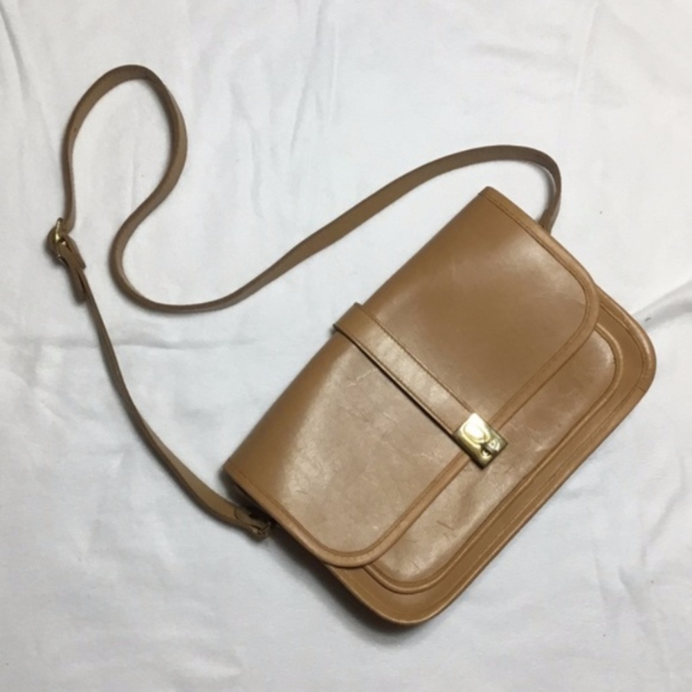 Michael Green Leather Shoulder Purse